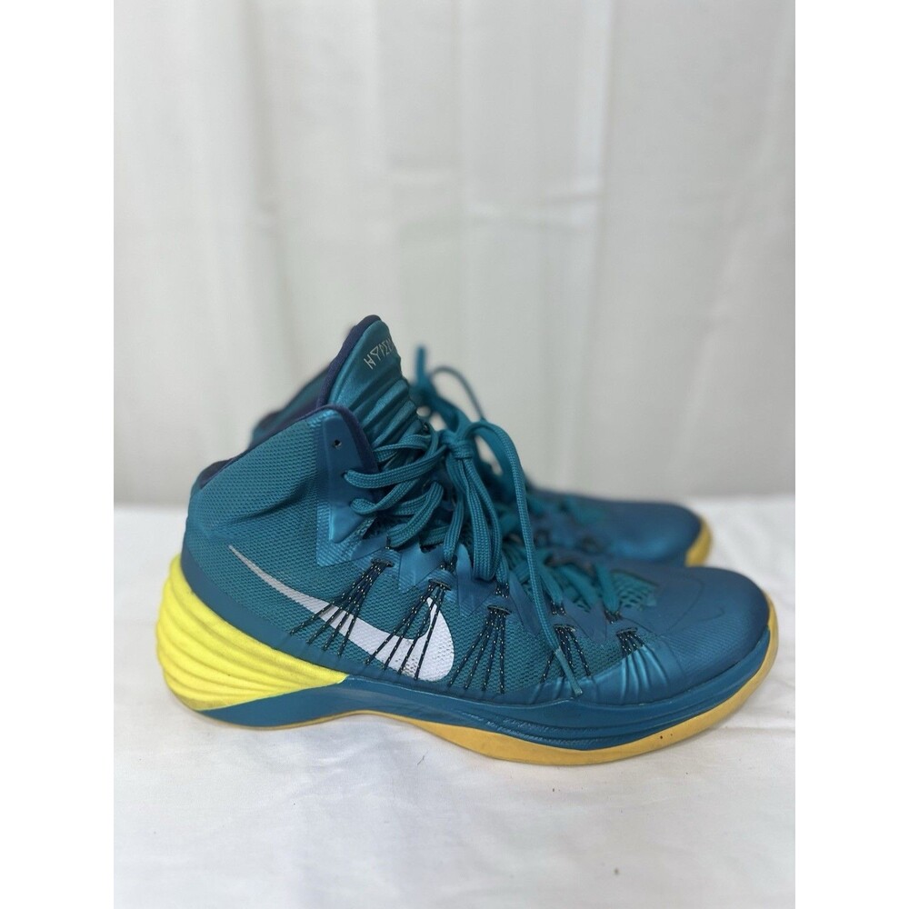 Nike Hyperdunk 2013 Tropical Teal Sonic Yellow Wolf Grey Preloved Mens 9.5